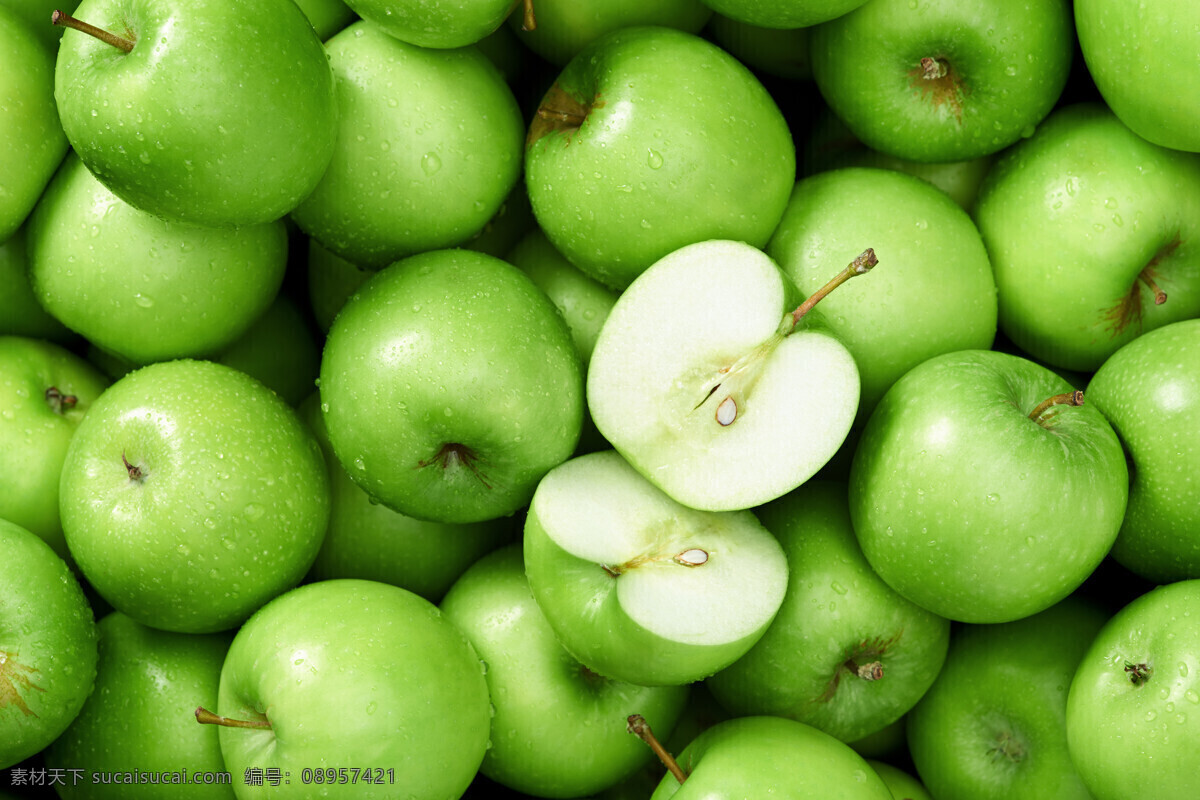 青苹果 背景 新鲜苹果 苹果背景 新鲜水果 水果背景 苹果图片 餐饮美食