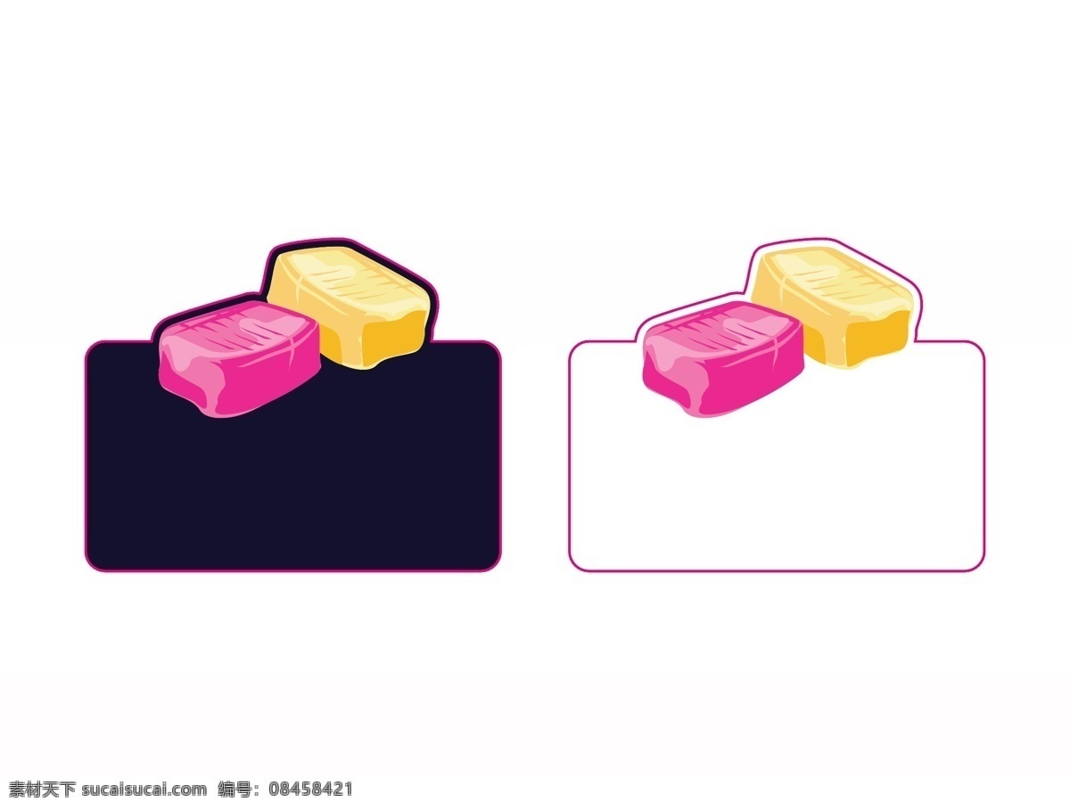 糖果标志 手绘糖果 糖果 手绘食物 手绘美食 糖 甜品 手绘甜点 矢量素材