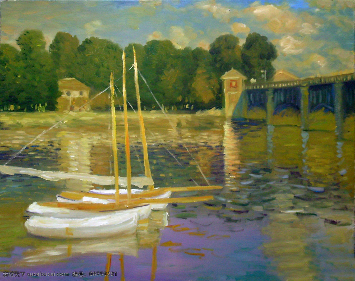 风景 风景画 风景油画 油画 模板下载 挂画 河流 绘画 绘画书法 设计素材 油画风景 艺术 油画作品 大师作品 当代 艺术家 作品 名画 世界名画 西方油画 景色 树木 植物 小船 天空 小河 文化艺术 装饰素材 山水风景画
