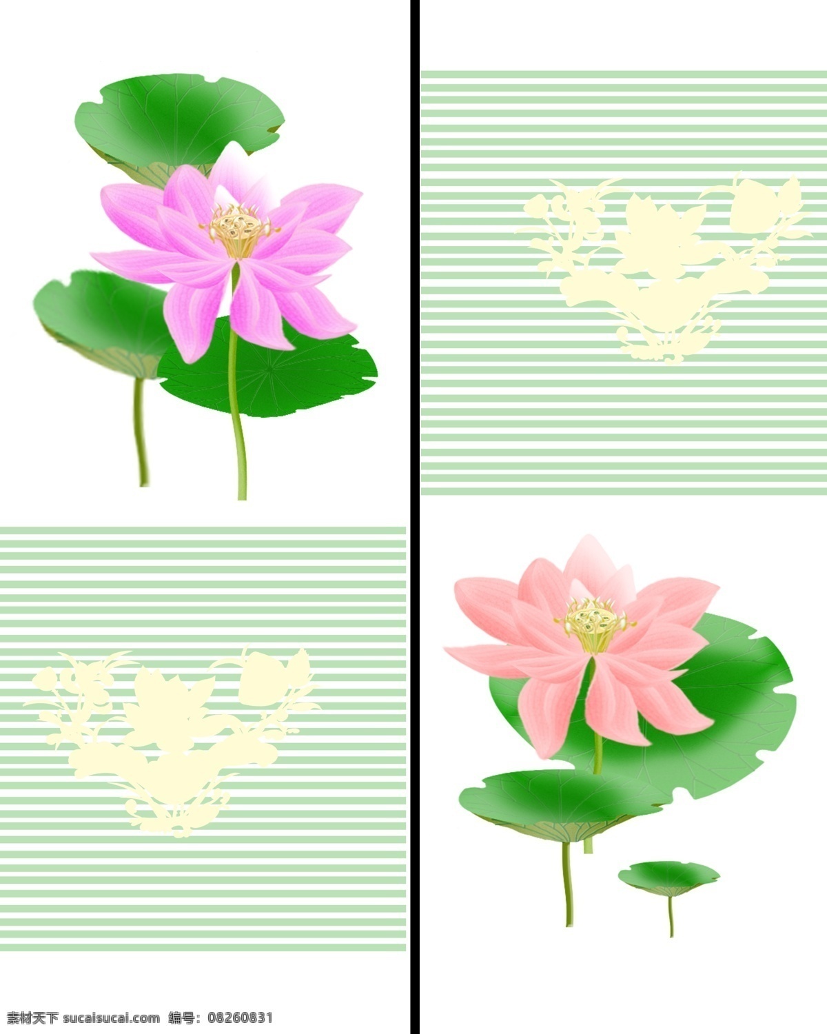 广告设计模板 荷花 荷叶 花纹 线条 移门 移门图案 模板下载 移门荷花 源文件 psd源文件