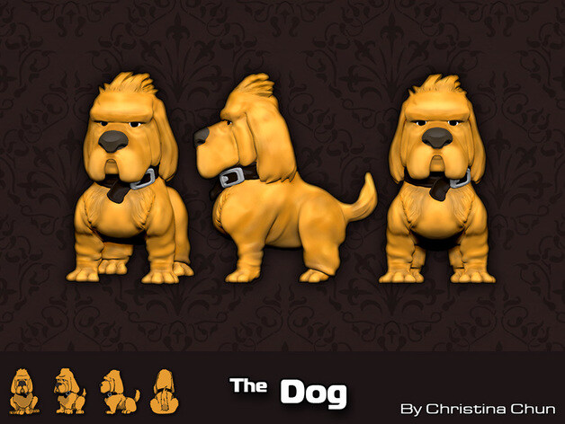 狗免费下载 宠物 雕塑 狗 礼品 人物 玩具 小狗 3d打印模型 游戏玩具模型 小雕像