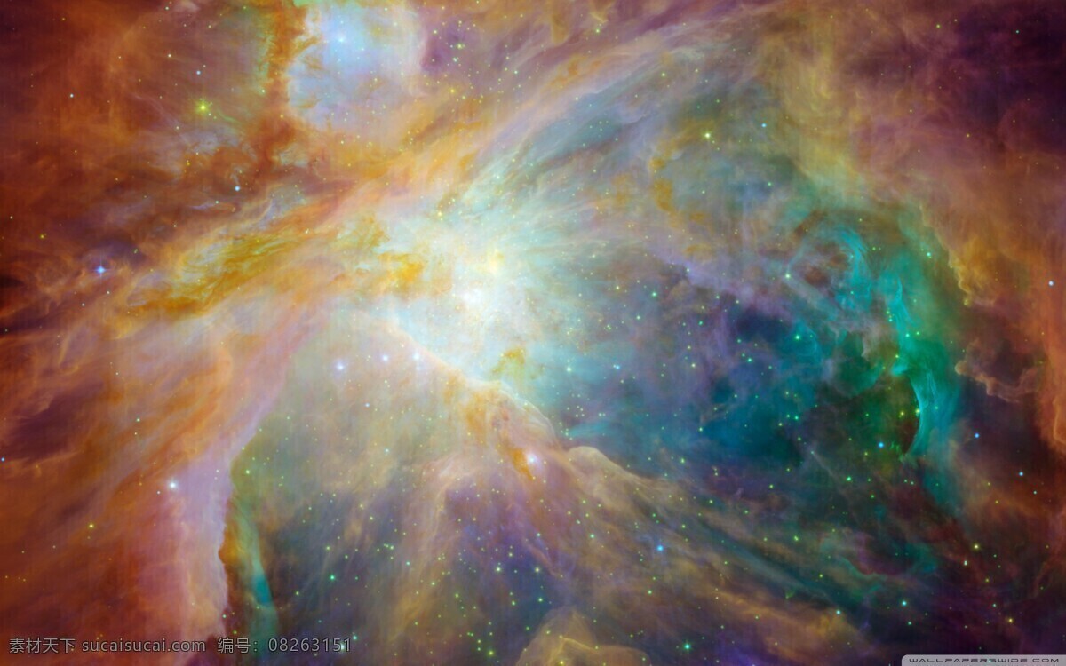 科幻 彩绘 太空 唯美 星空 背景