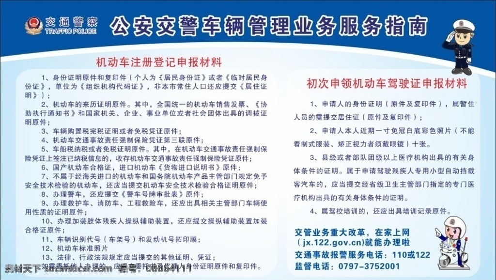 交警 交警服务 服务指南 交警职责 交警卡通