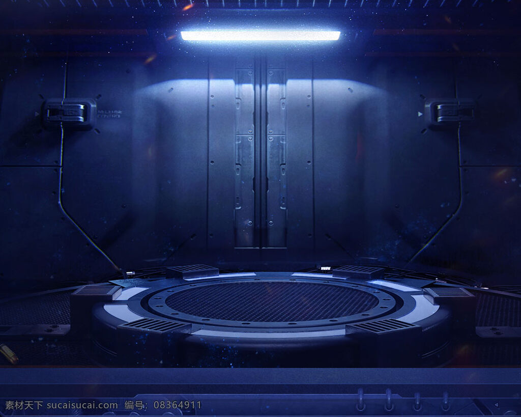 现代化 科技 感 实验室 背景 背景素材 灯光 黑色 深蓝色 填充背景