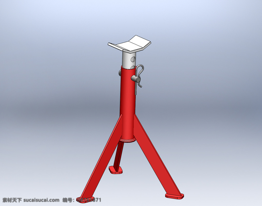 三 腿 jackstand 灰色