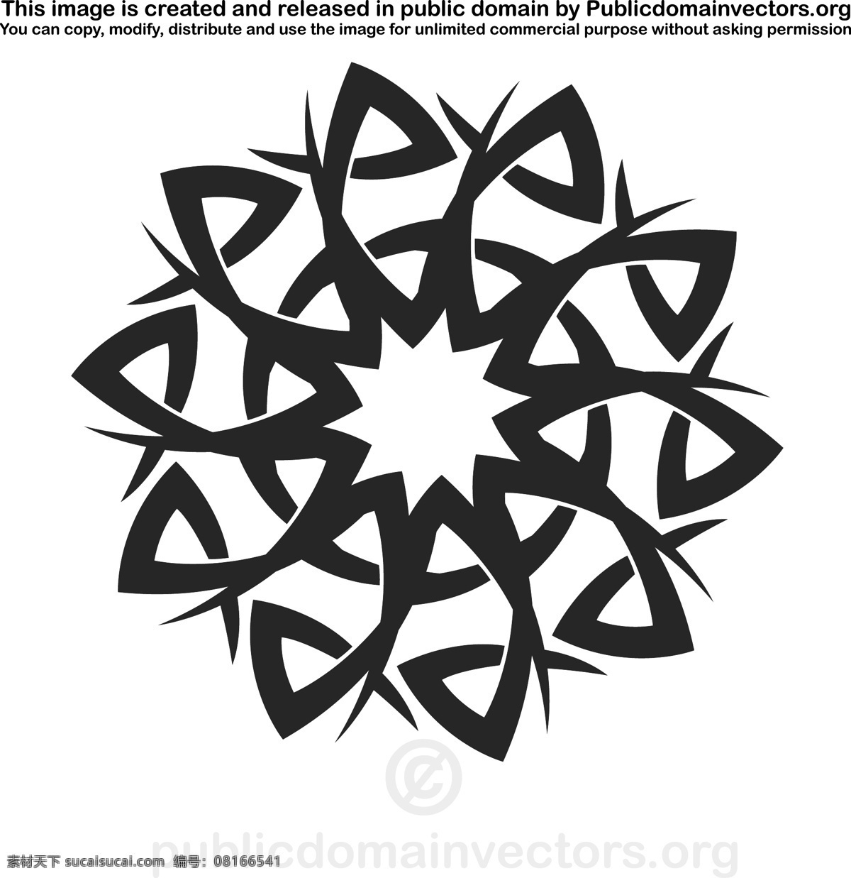 纹身 星星 矢量 剪贴 画 几何 星 形状 部落 元 对象 尖锐的 圆的 旋转的 黑色的 矢量图 日常生活