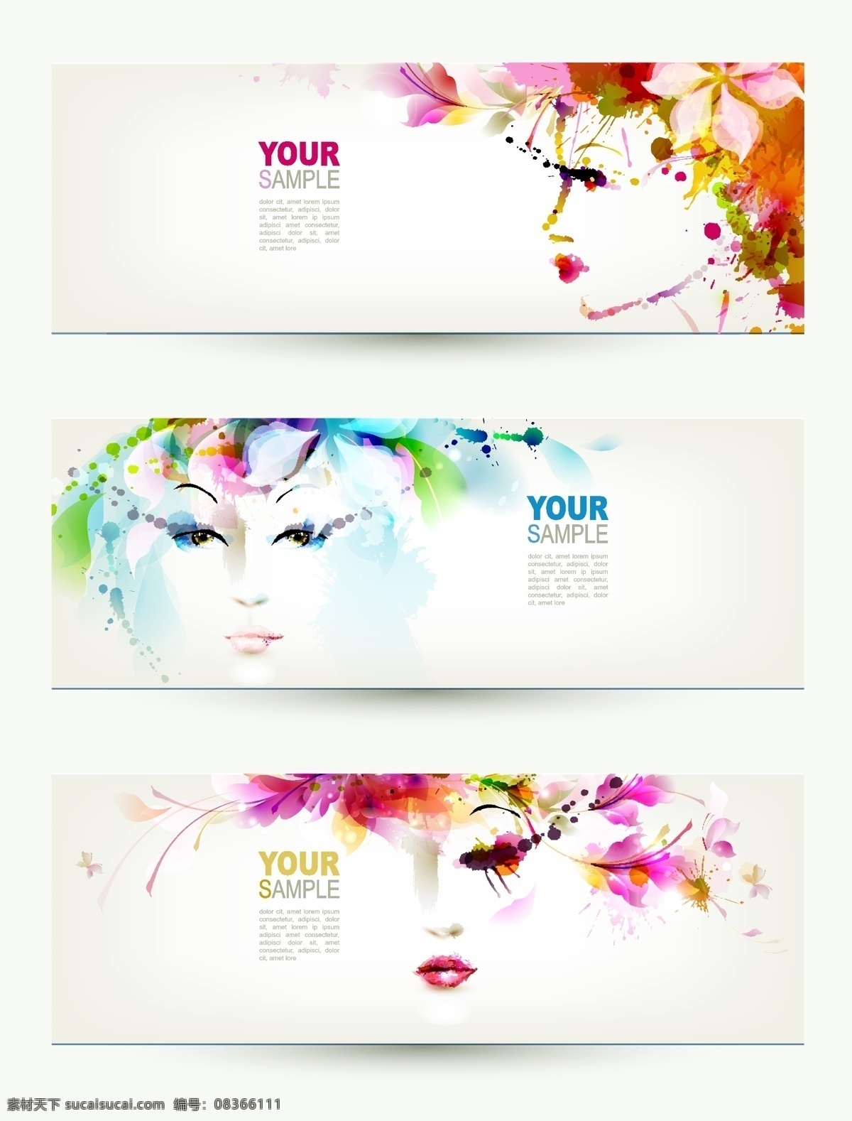 性感 优雅 彩绘 素描 美女 人物 韩版彩绘人物 韩版 红色 蓝色 绿色 知性 创意广告设计 源文件 白色