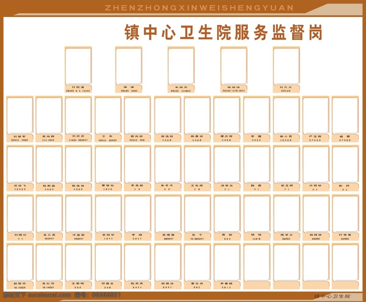 岗位牌 责任牌 形象牌 光荣榜 相框 分层