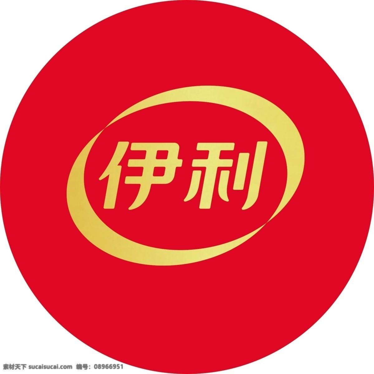 伊利logo 伊利 logo 红色 金色 渐变色 圆形
