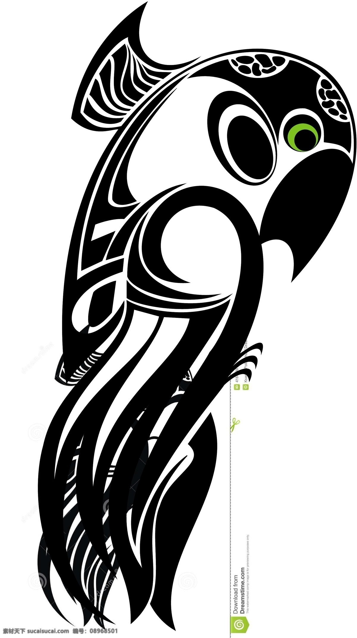 鹦鹉logo 纯色logo 鹦鹉 白色