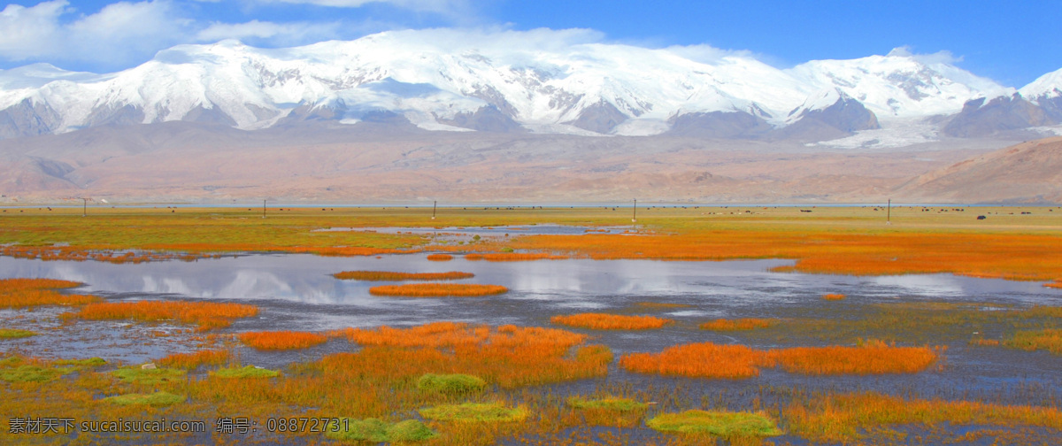 帕米尔高原 新疆塔县 帕米尔 高原之秋 雪山 草地 河流 完美山水 旅游摄影 国内旅游