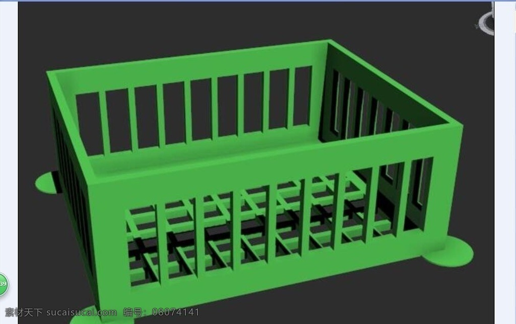 带脚篮子模型 3d模型 厨房模型 生活模型 单体模型 室内 室内模型 3d设计模型 源文件 max 3d设计