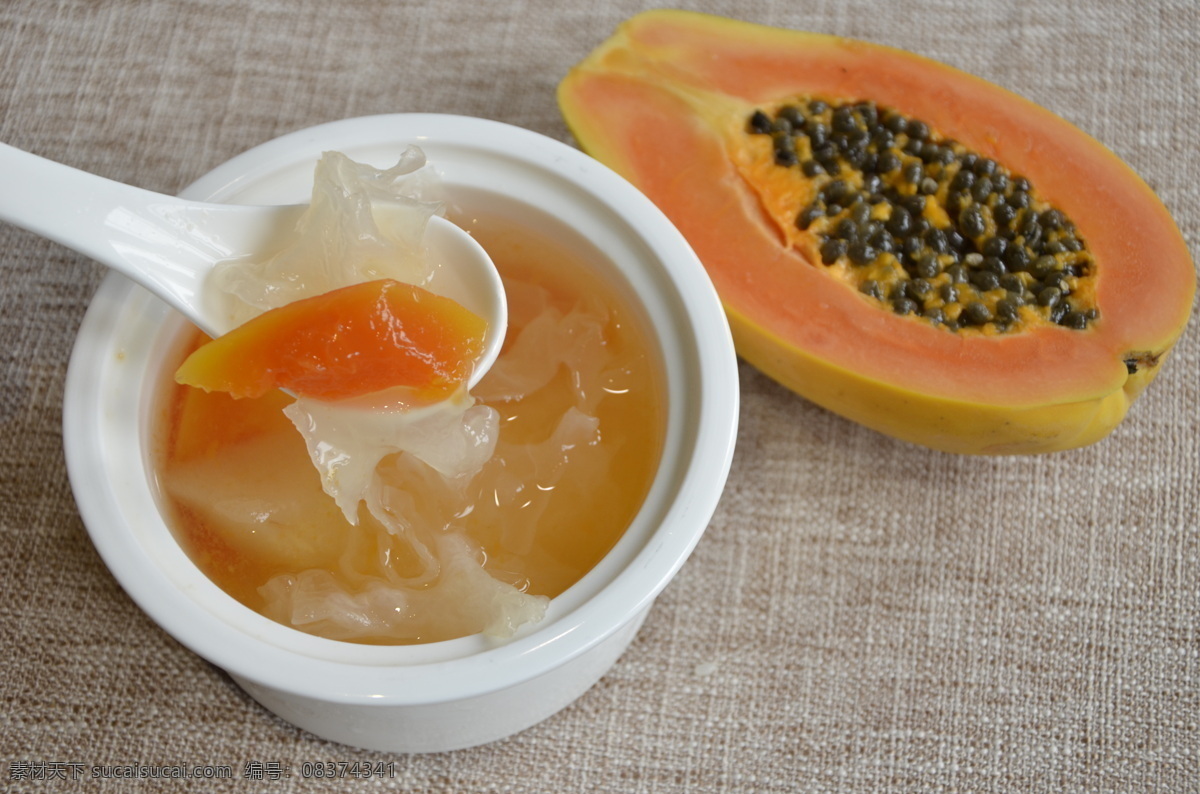 木瓜炖双雪 港式美食 茶餐厅 美食 美味 香港 粤菜 广式 甜品 炖品 餐饮美食 传统美食