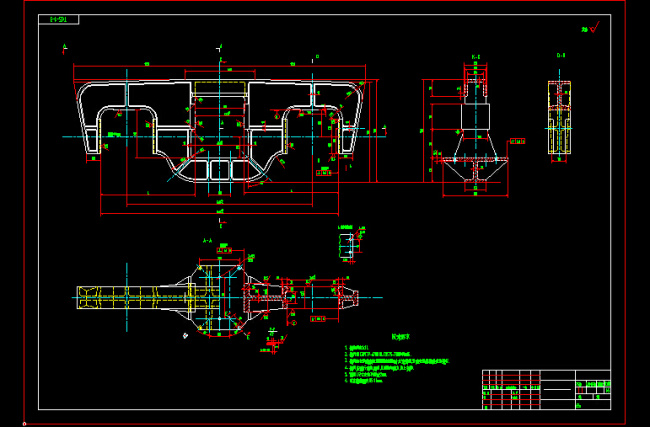 吨 铁水 罐车 侧 架 图纸 cad dwg文件 工程设备 铁水罐车图纸 cad素材