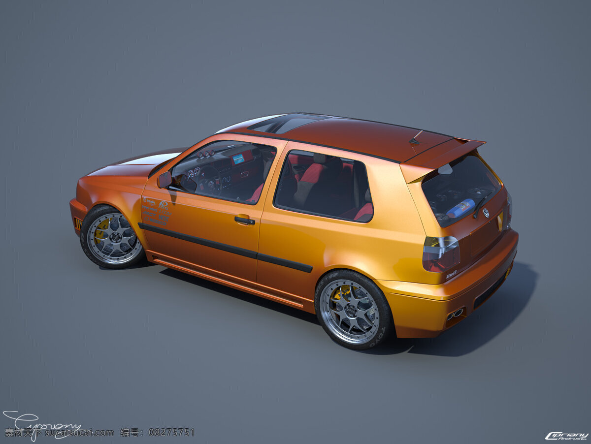 大众高尔夫3 gti ps笔刷