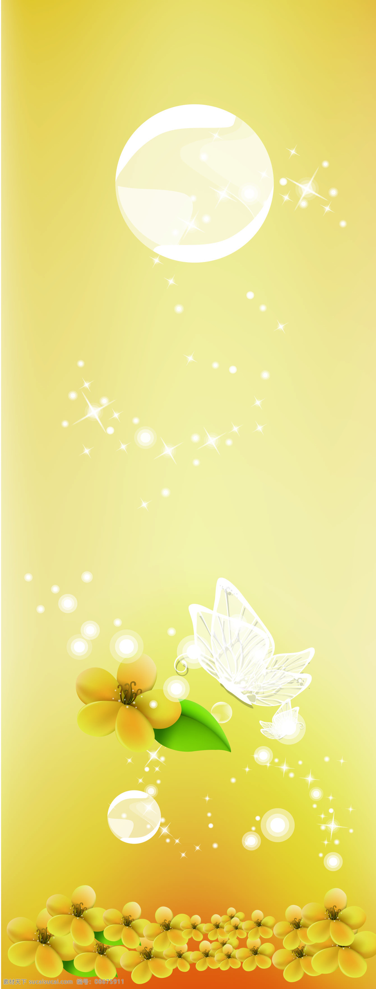 花月 亮 高清图 花 唯美 移门 家居装饰素材