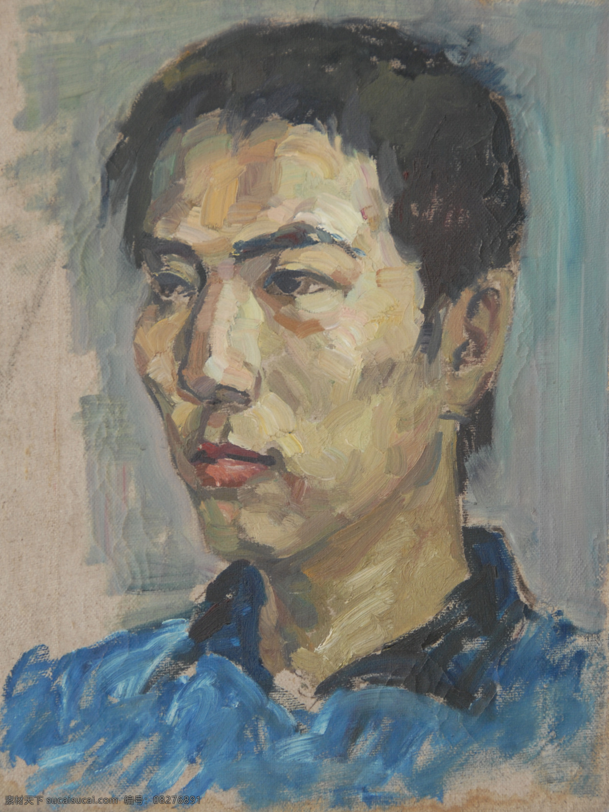 安静 绘画 绘画书法 人物头像 人物肖像 头像 唯美 肖像 峰祎 油画 写生 写实 中国 写实主义 文化艺术 家居装饰素材