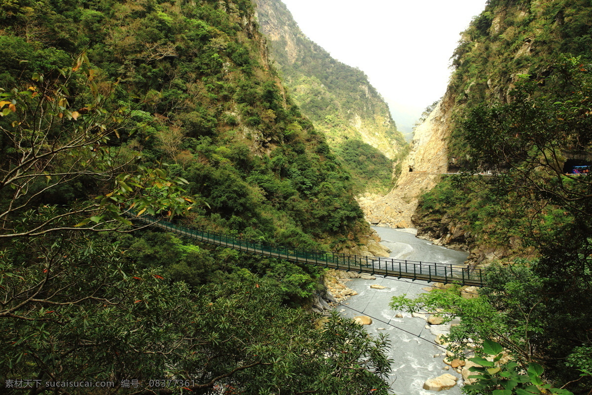太鲁阁大峡谷 台湾省 高山 峡谷 溪流 山水风景 自然景观