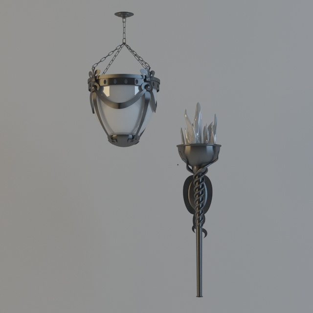 chandelier 灯饰 吊灯 floorlamp antiq 灯罩式吊灯 3d模型素材 灯具模型