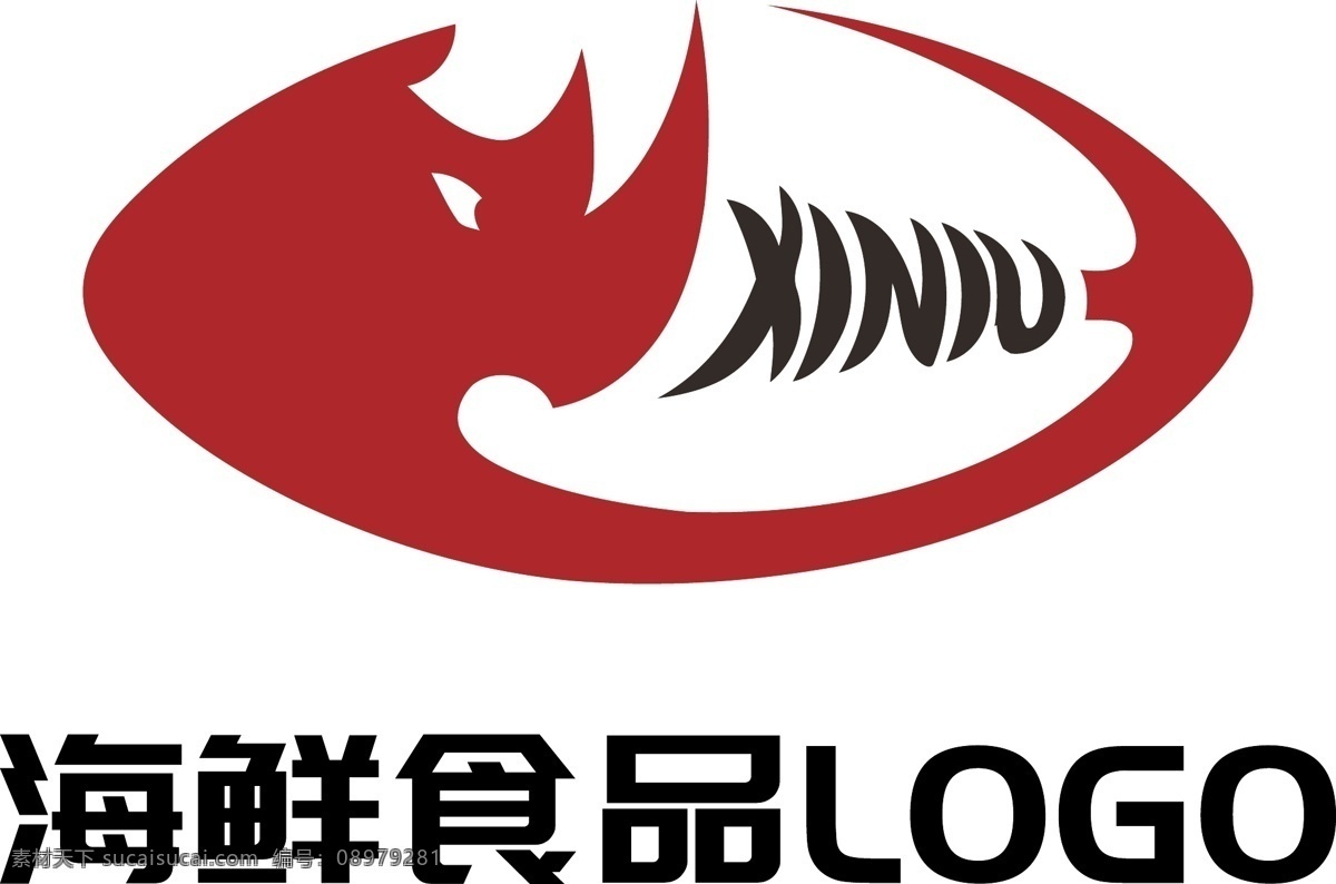 海鲜 食品 烤鱼 餐厅 logo 原创 鱼类 红色 矢量 生鱼片 鱼骨