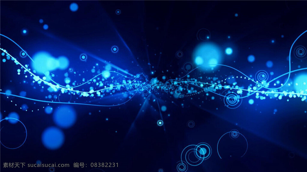 唯美 浪漫 蓝色 光斑 光晕 动态 背景 粒子 彩色 梦幻 光效