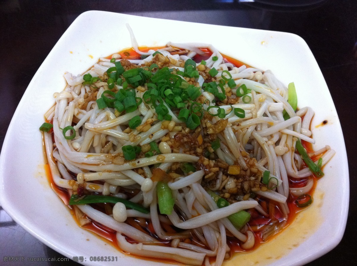 凉拌金针菇 金针菇 凉拌 美食 传统美食 餐饮美食