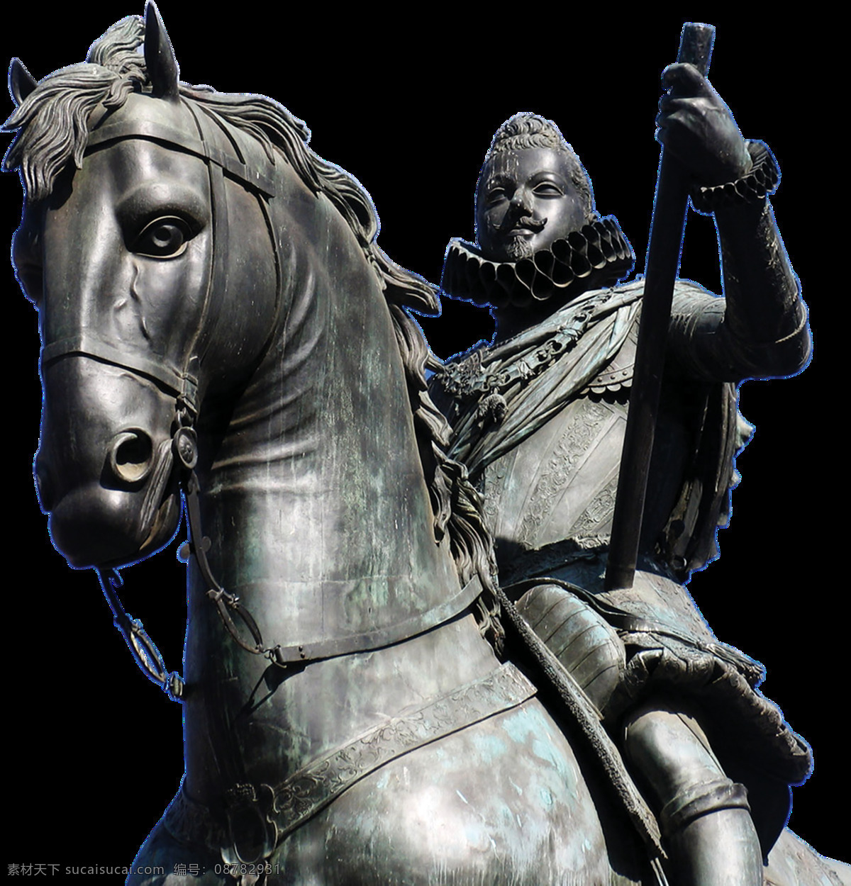 骑马 将士 图案 png素材 骏马 马元素 牧马人 手绘图案 铜像 中国风