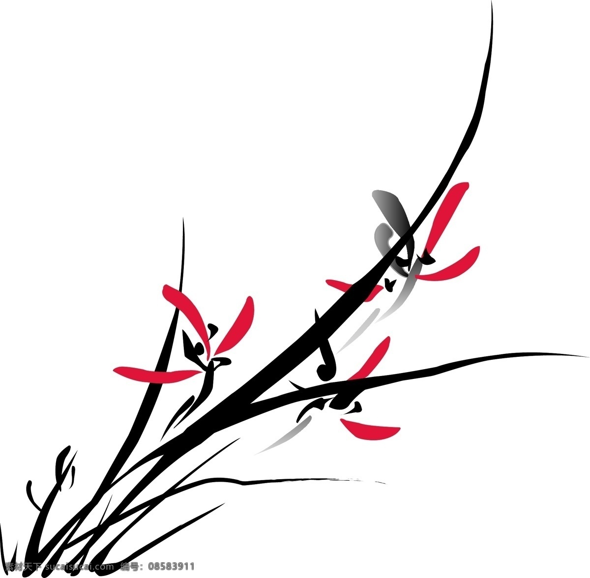梅兰 菊 竹 梅兰菊竹 矢量图库 文化艺术 矢量 模板下载 日常生活