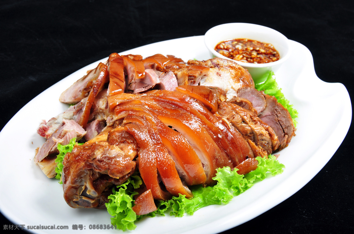 肘子蘸酱 肘子 蒜蓉 卤味 凉菜 农家风味 东北菜 传统美食 餐饮美食