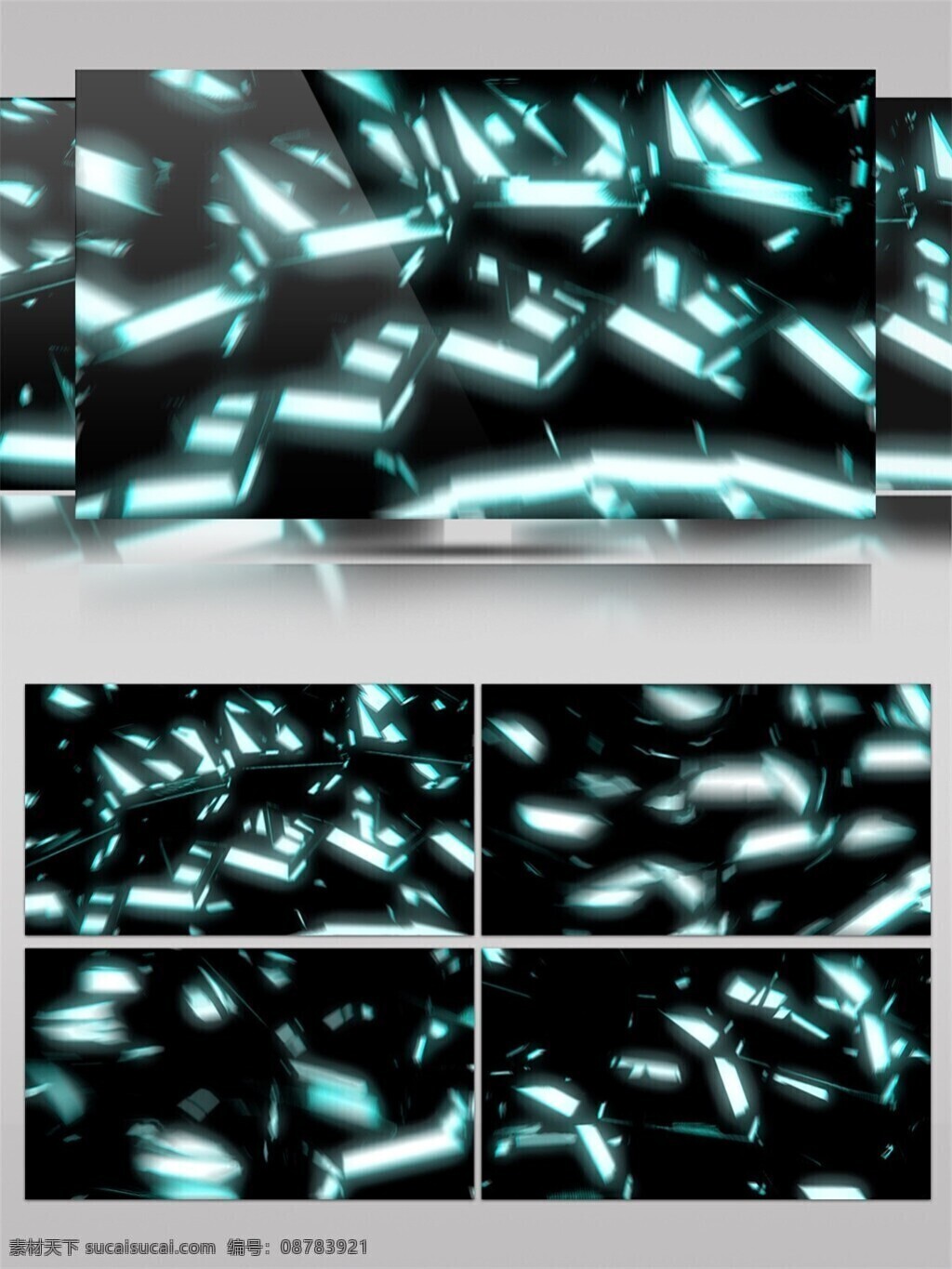 白色 漂浮 块状 视频 3d视频素材 特效视频素材 背景视频素材