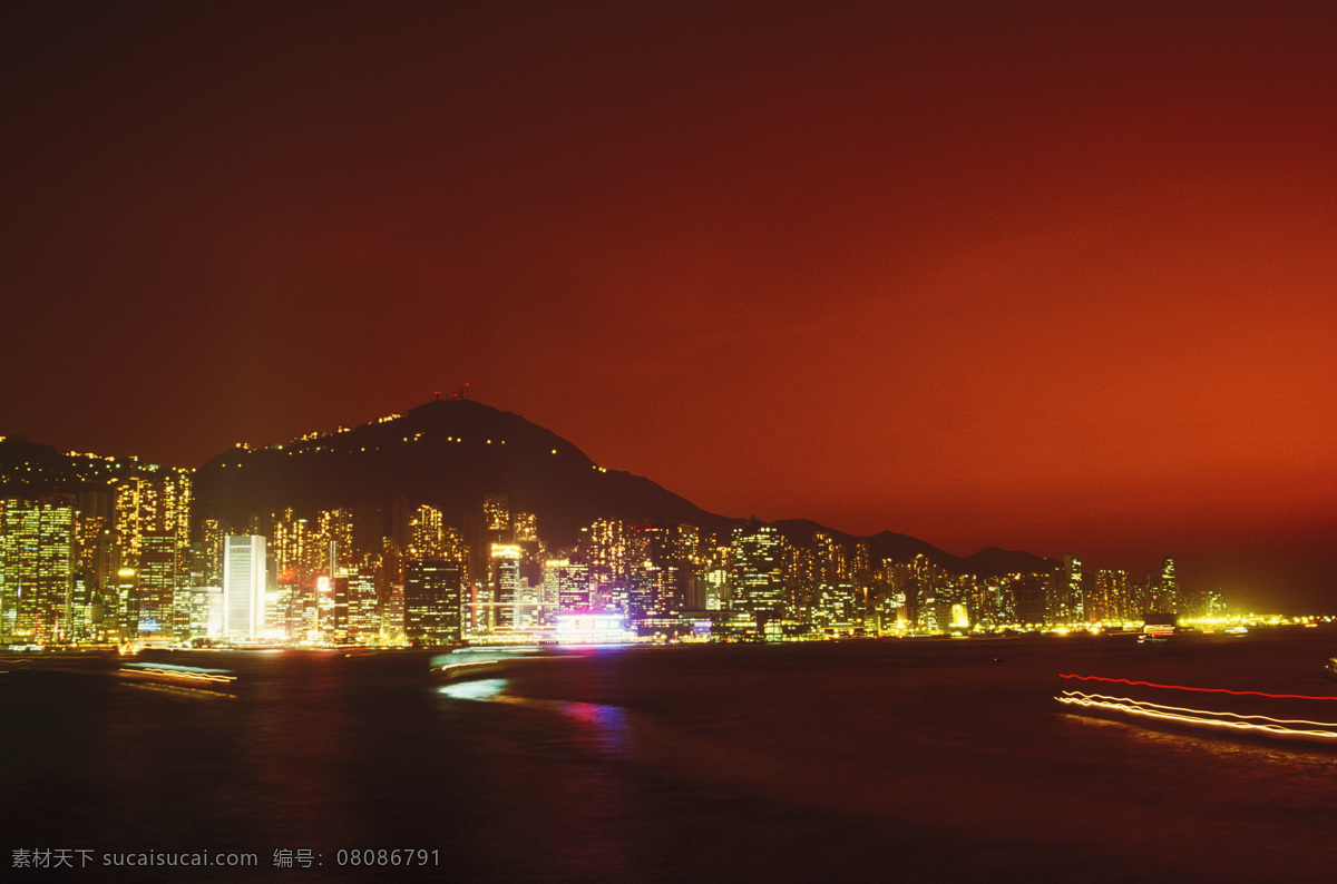 香港 城市 夜景 风光 城市风光 高楼大厦 建筑 风景 繁华 繁荣 城市夜景 海面 大海 灯火辉煌 摄影图 高清图片 环境家居