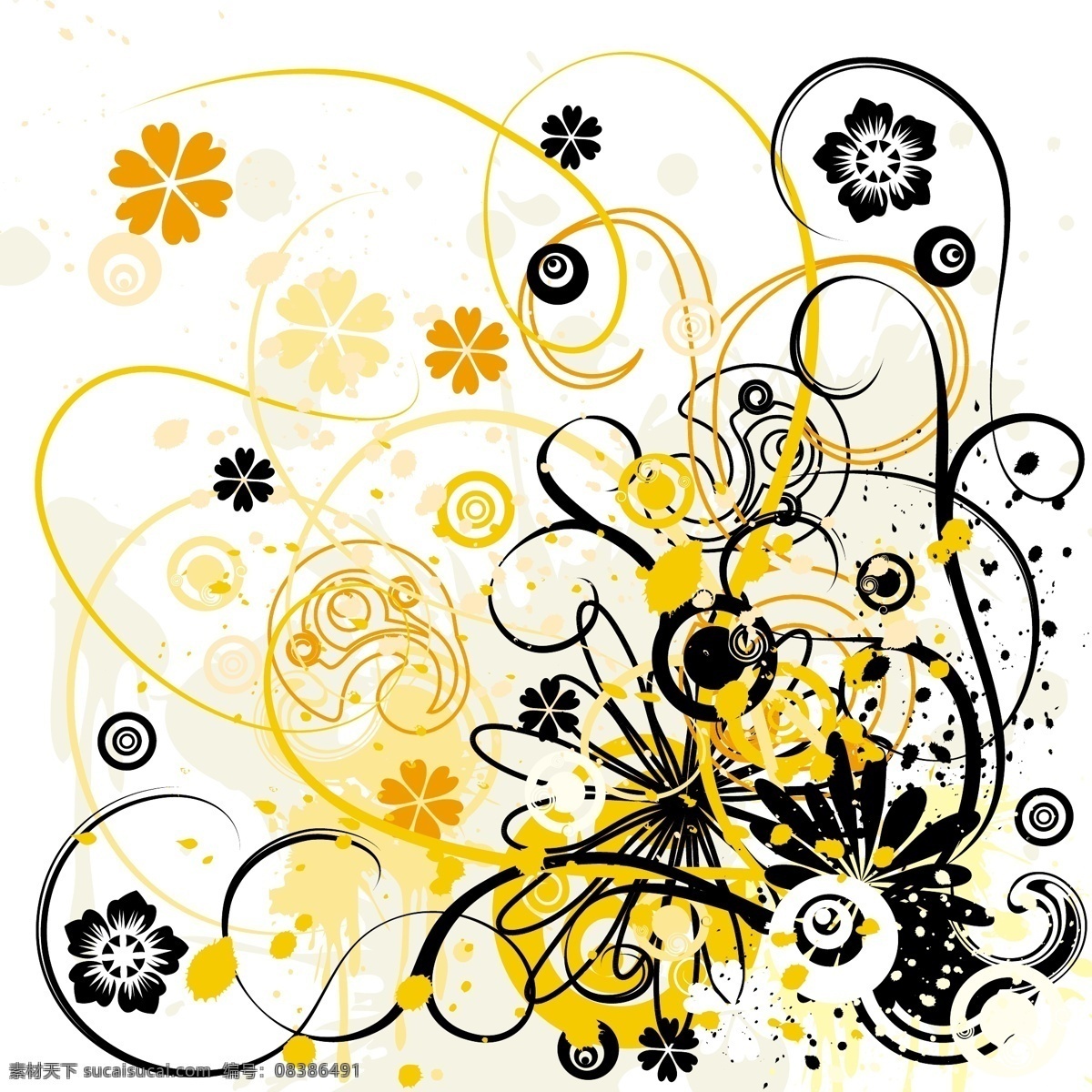 欧美 花纹 矢量花纹 欧美花纹 花纹元素 花纹花边 底纹边框 矢量素材 白色