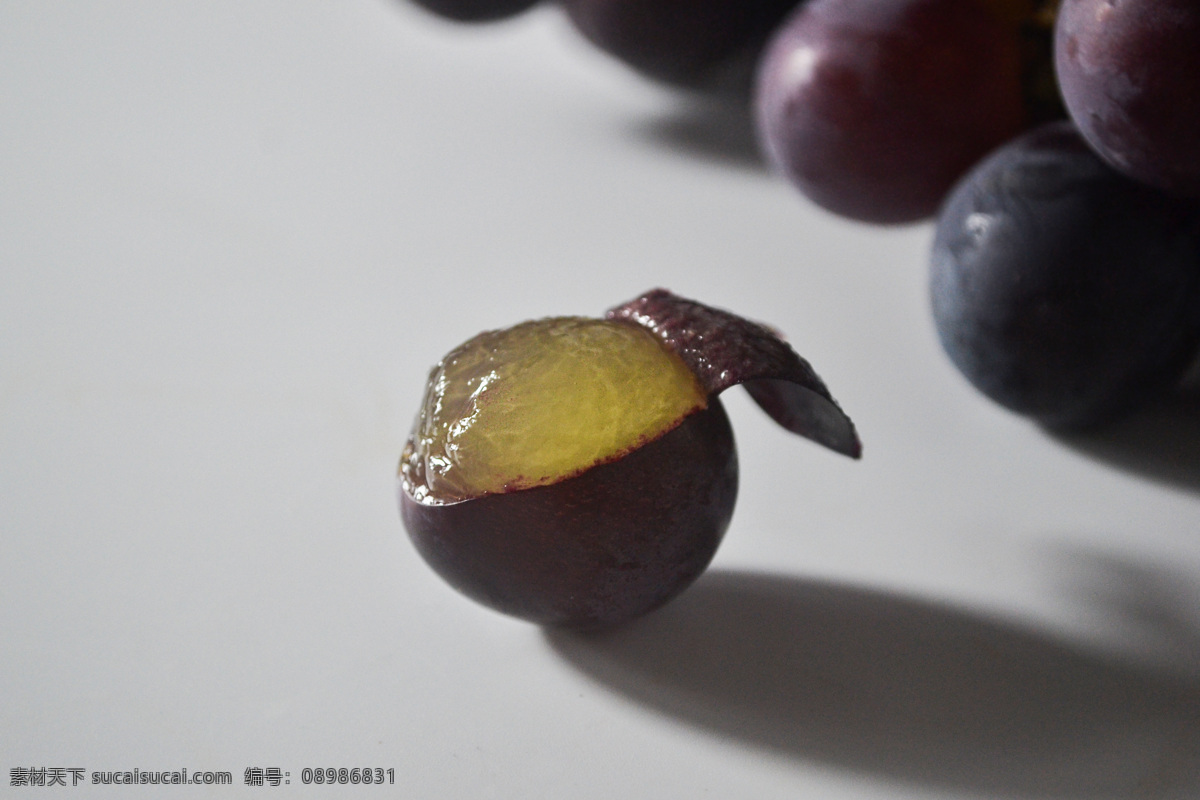 巨峰葡萄 葡萄 去皮 大葡萄 葡萄肉 生物世界 水果