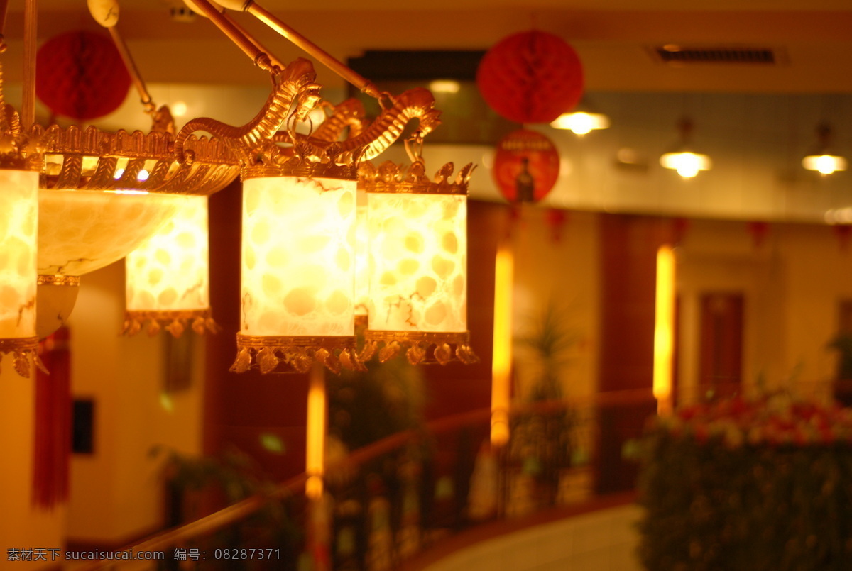 酒店 一瞥 灯光 吊灯 建筑园林 暖色 室内摄影 酒店一瞥 家居装饰素材 灯饰素材