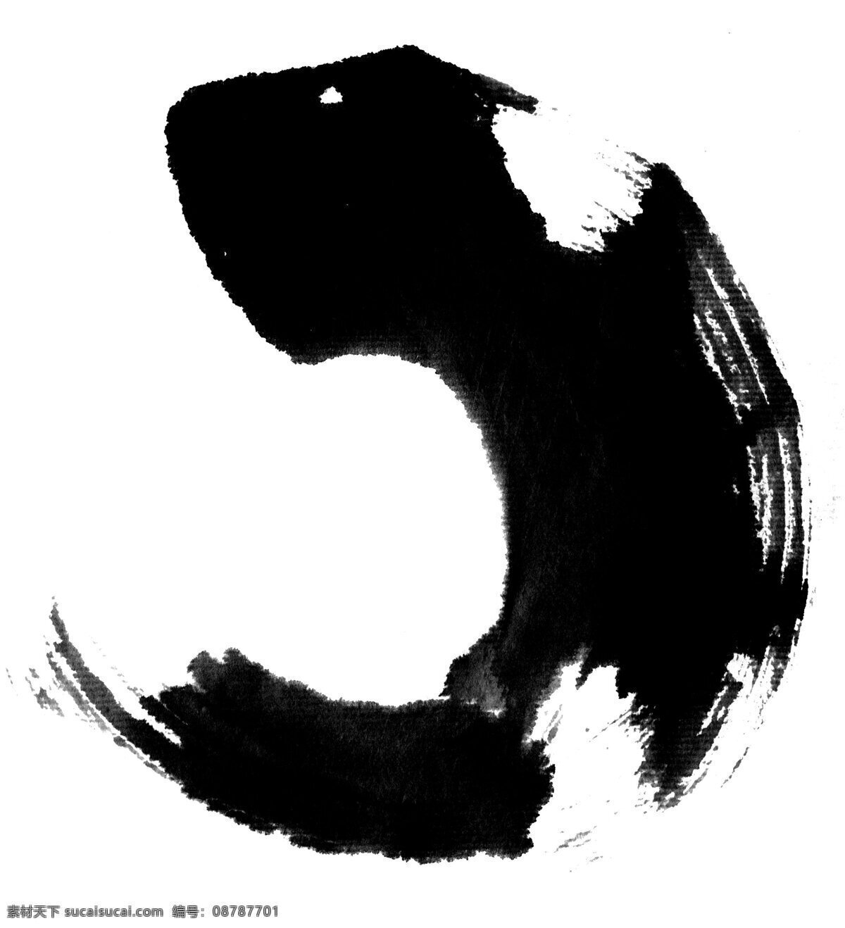 水墨笔迹 毛笔效果 底纹边框 背景底纹 设计图库