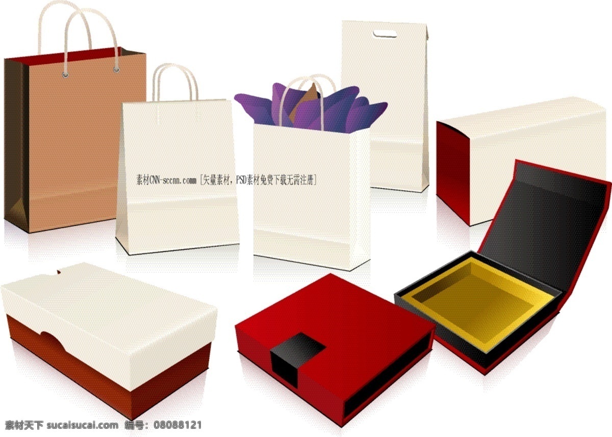 购物 纸袋 礼盒 包装设计 包装 背景 花纹 模版 图案 元素 矢量 矢量图 其他矢量图