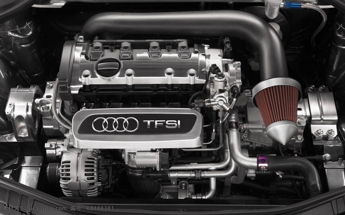 发动机 奥迪 高清 工业 机械 金属 汽车 引擎 audi tfsi 3d 贴图 材质