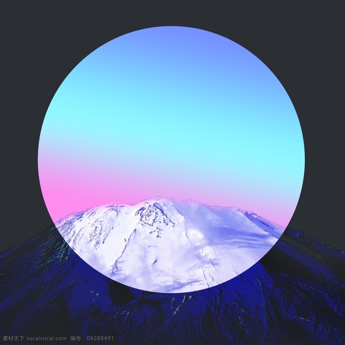 雪山 富士山 旅游 背景 图 旅行 海报 宣传 图案