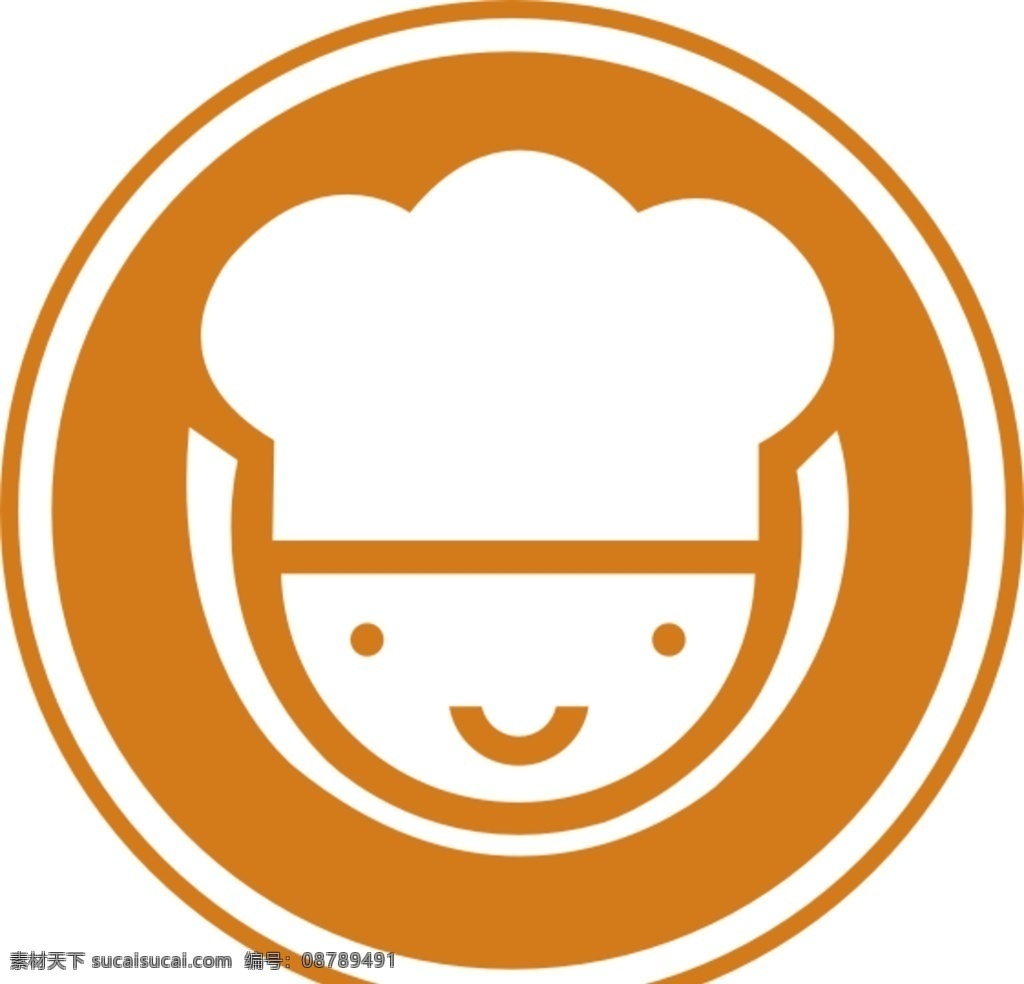 餐饮logo 快餐logo 人物 人物logo 圆形logo 标志图标 其他图标