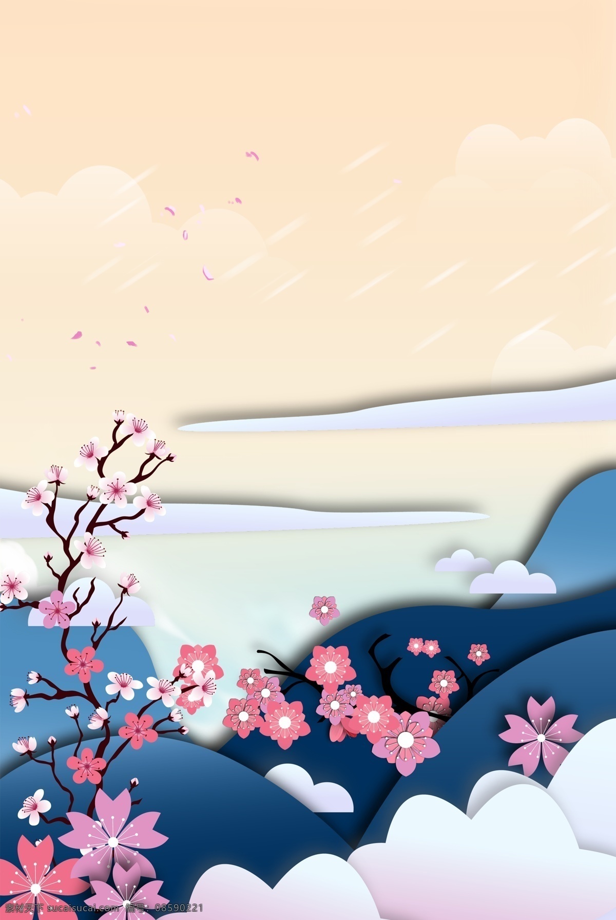 日本旅游 通用 海报 日本 旅游 3d旅游 旅行 樱花 花朵 度假 暑期