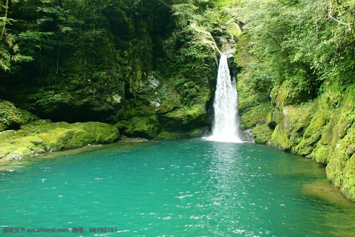 山间 小溪 春天 风景壁纸 流水 自然风景 自然景观 山间小溪 深潭 psd源文件