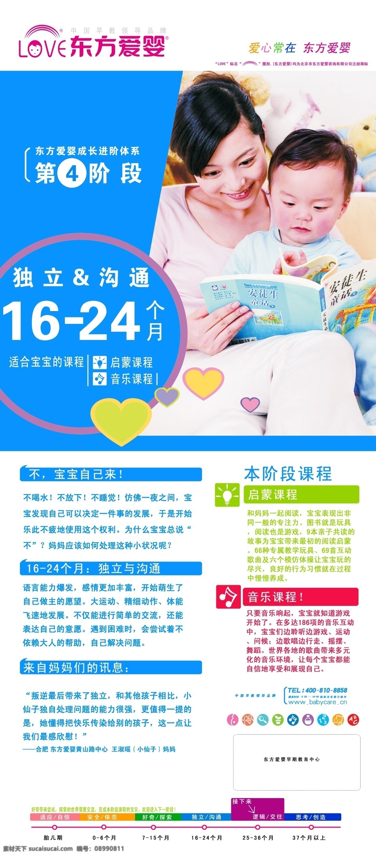 东方爱婴展架 第六阶段 37个月 宝宝展架 东方爱婴教育 展板模板 广告设计模板 源文件