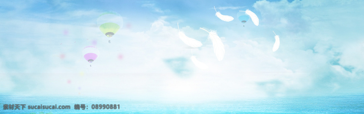 淘宝 服饰 清新 背景 banner 白色