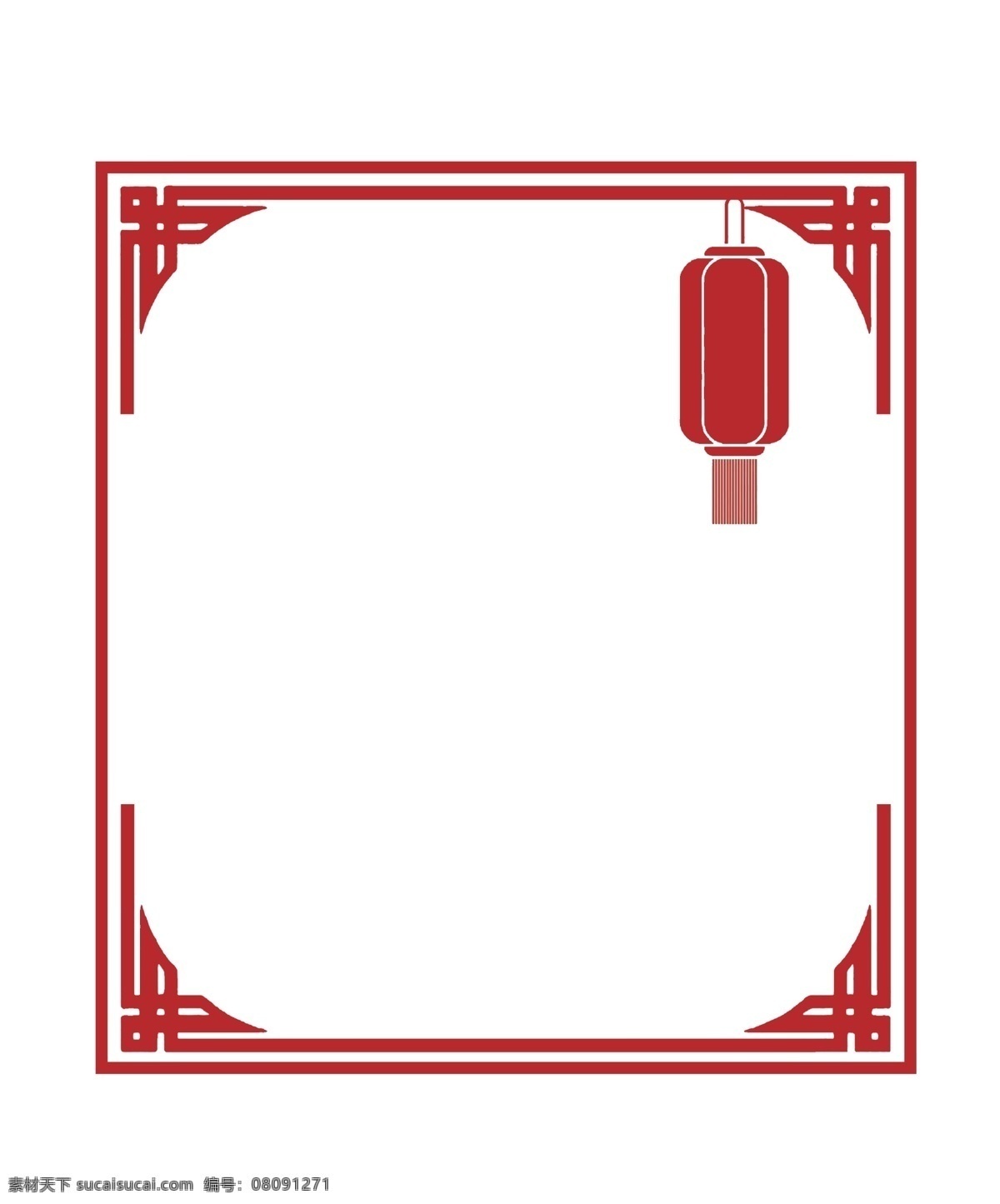 祝福 灯笼 边框 插画 底纹 元旦边框 新年边框 祝福灯笼 福字灯笼 红色流苏 中国风 冬季 古代装饰 红色边框插画