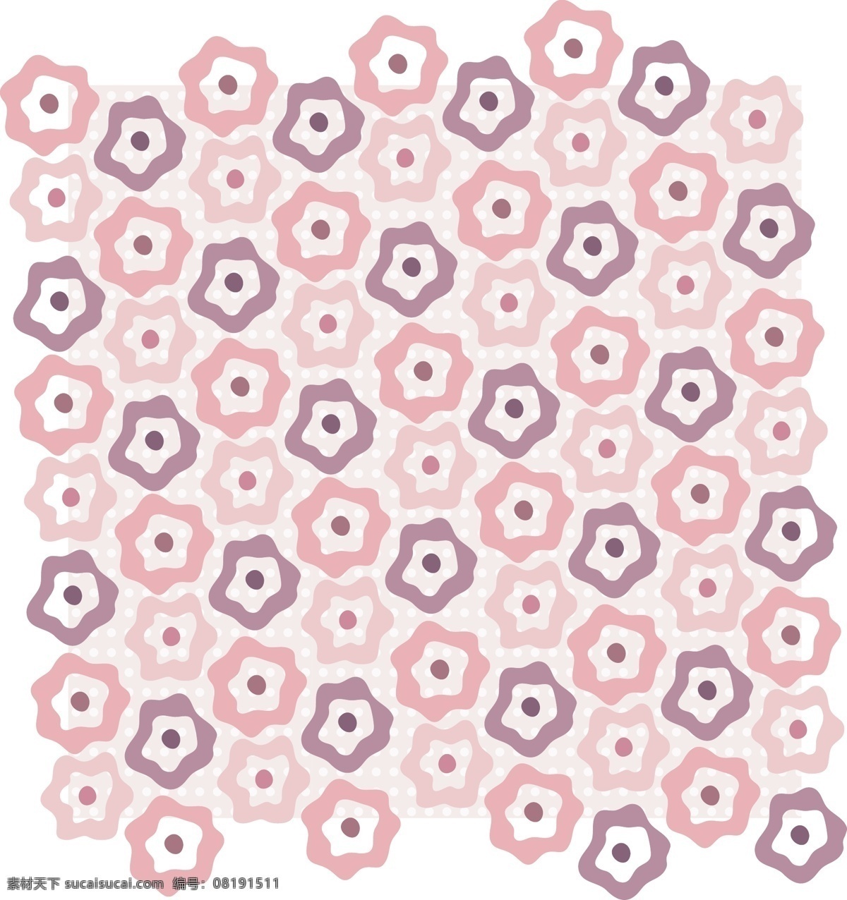 矢量 六边形 可爱 连续 花纹 背景 卡通 连续花纹 平铺 矢量图 花纹花边