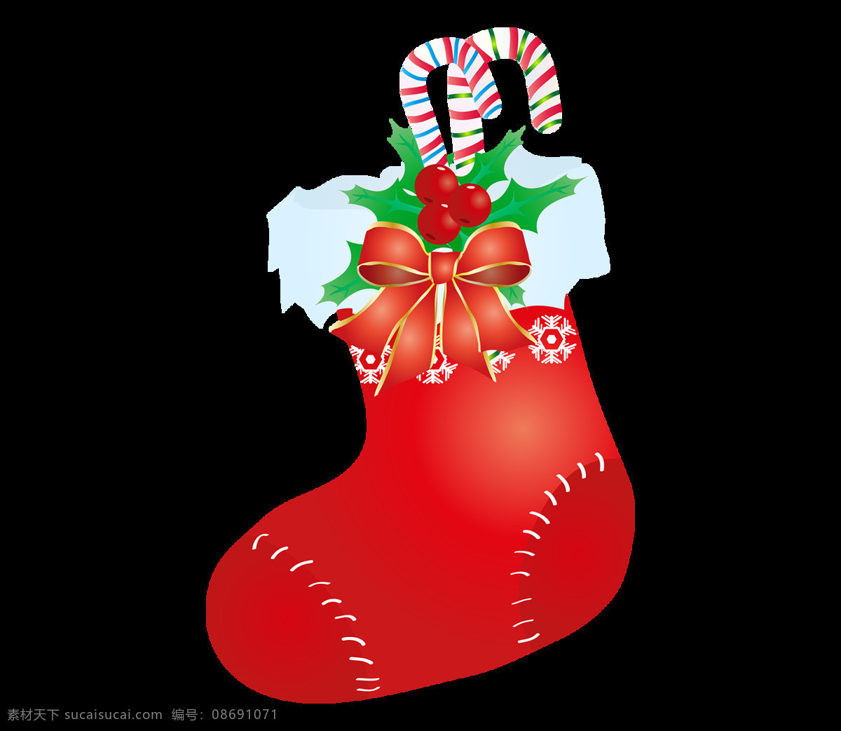 红色 卡通 圣诞 袜 元素 png元素 免抠元素 圣诞节 圣诞袜子 透明元素