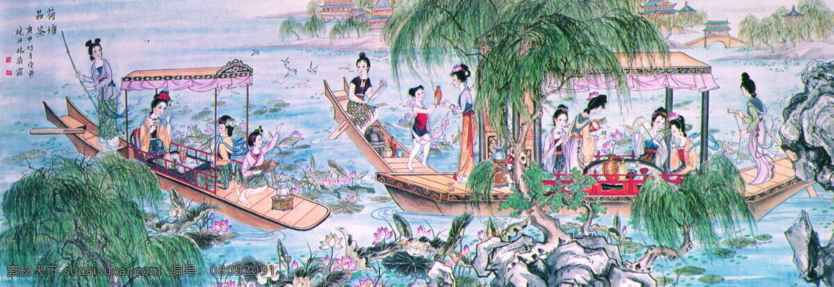 古代插图 古代书画 设计素材 其它插图 书画美术 灰色