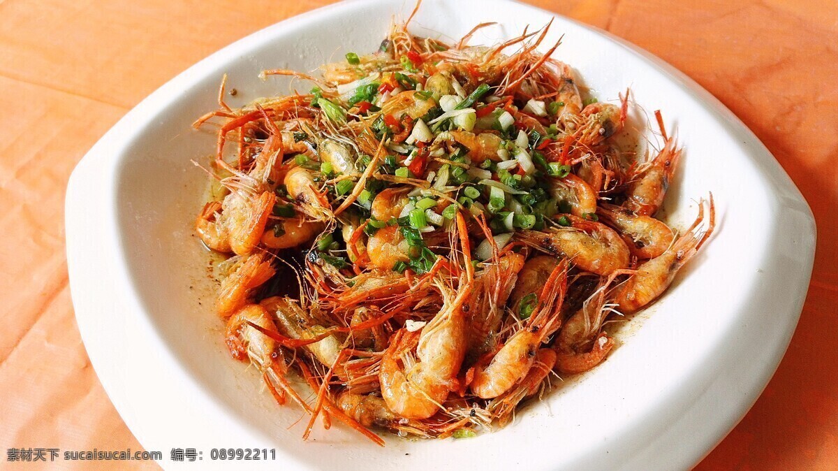 基围虾 油爆虾 油爆 虾 葱油虾 餐饮美食 传统美食