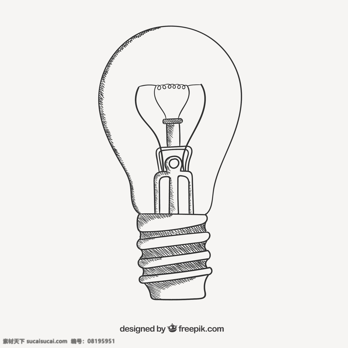 粗略的灯泡 一方面 光 理念 手绘 灯泡 素描 电 绘制 粗略 白色