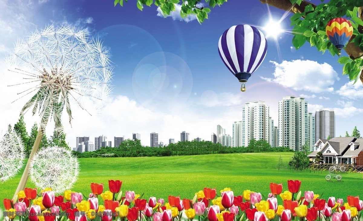 自然风景 模版下载 风景 大自然 大自然背景 自然景色 自然景观 草坪 蓝天白云 环保背景 房产海报 楼盘 房产背景 自然 蒲公英 房地产广告 房地产海报 树 鲜花 草地 楼房 热气球 环保 保护环境 热爱大自然 优美风景 优美环境 旅游背景 户外风景 景色 景色逸人 清新背景 清新底纹 清爽背景